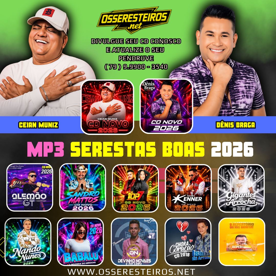 DISCO DE MP3 - SERESTAS BOAS 2026