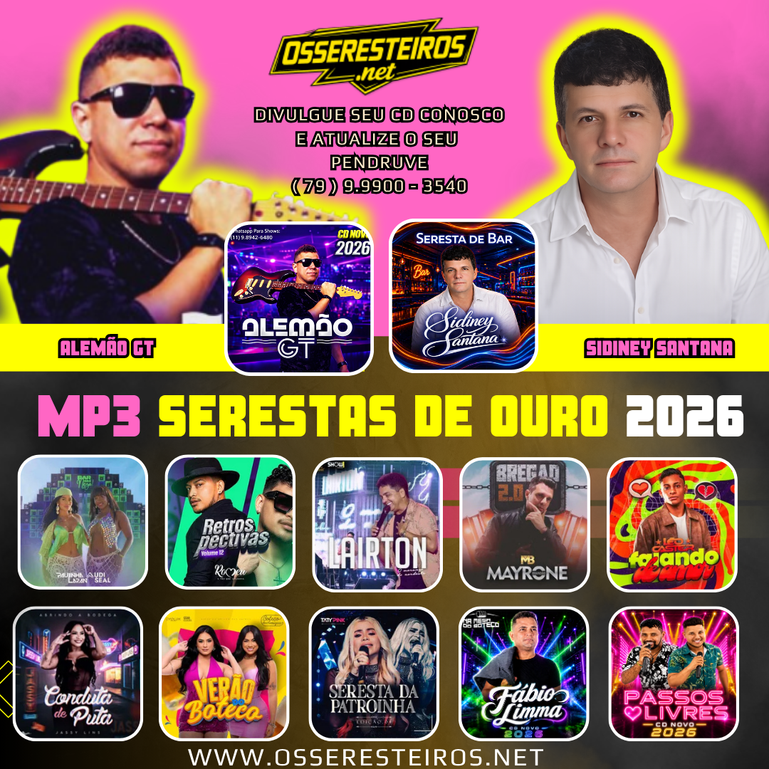 DISCO DE MP3 - SERESTAS DE OURO 2026